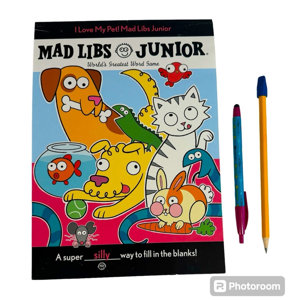 MAD LIBS JUNIOR “I Love My Pet!” + pen & pencil